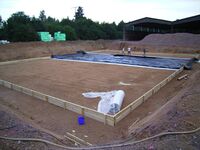 Vorbereitungen für das Fundament